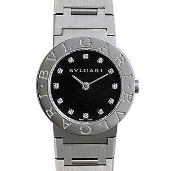 BVLGARI ブルガリ ブルガリブルガリ コピー BB26 SS/12P クォーツ ブラック